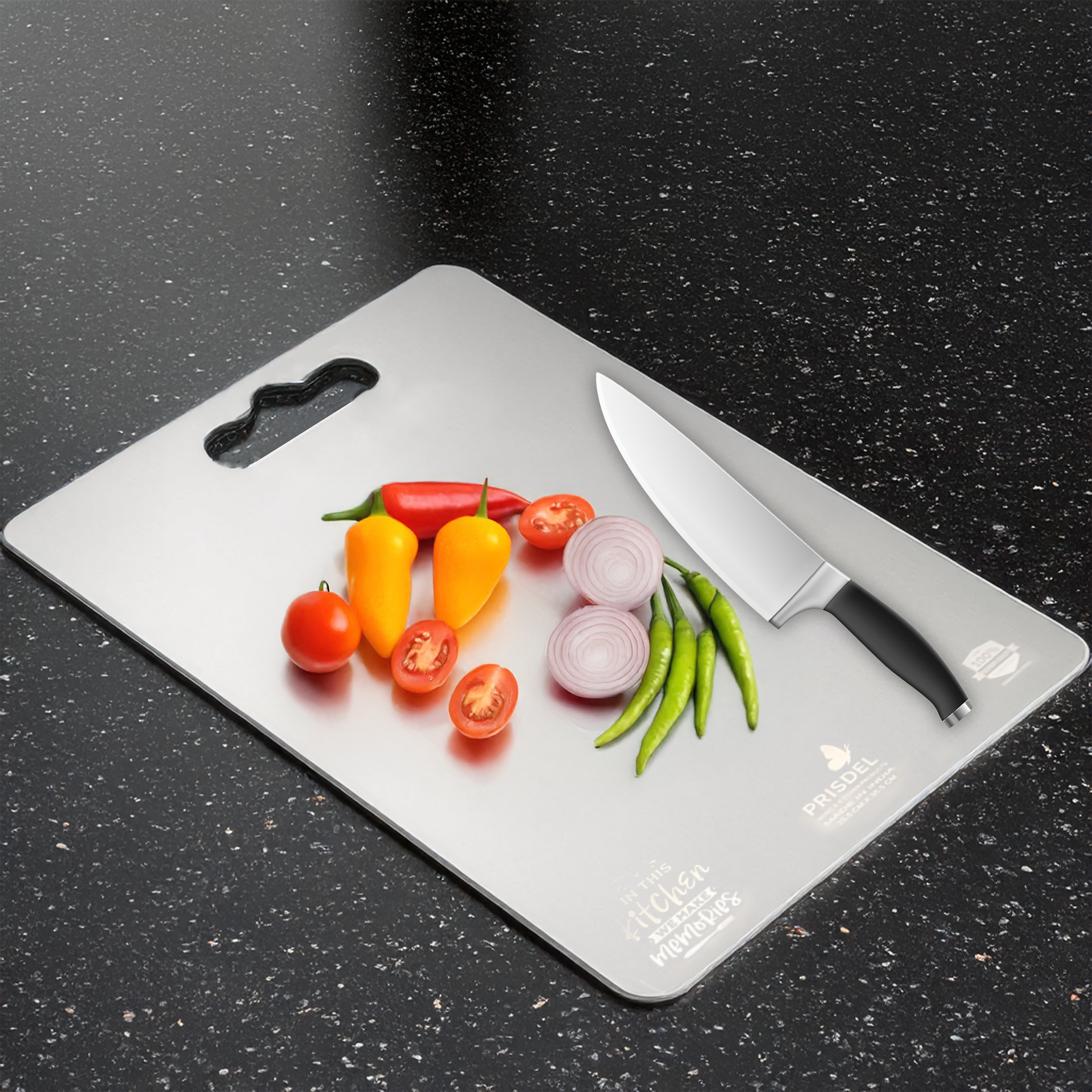 1.5mm Stainless Steel Chopping Board for Kitchen - Steel Vegetable Cutting Board